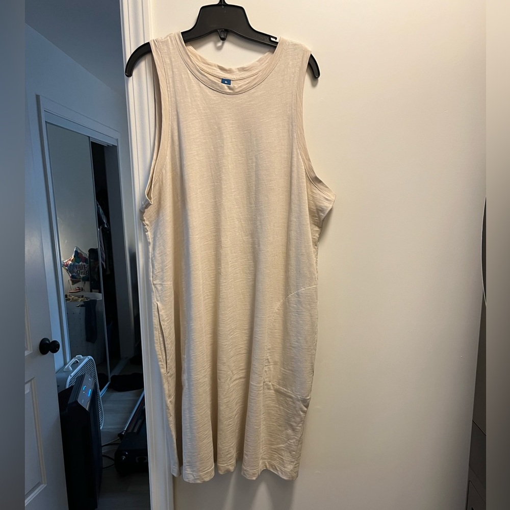 Old Navy Beige Shirt Dress Size XL